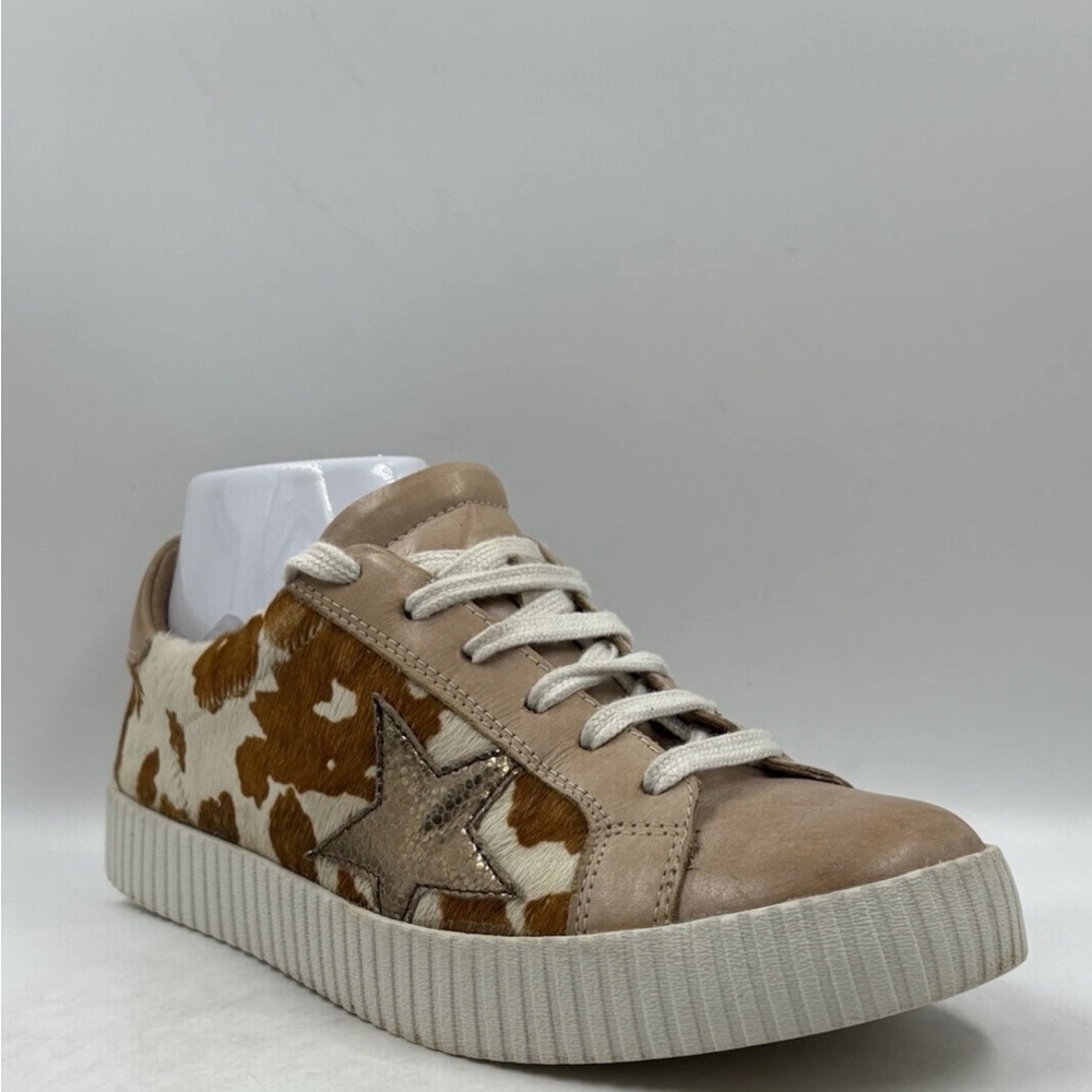 Myra Bag Women's Tan and White Sneakers - Picture 6 of 8